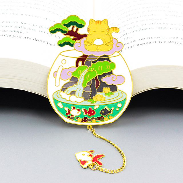 かわいいメタルブックマーク かわいい誕生日プレゼント アニメブックマーカー パーソナライズされたブックマーク用 - カスタムメタルブックマーク