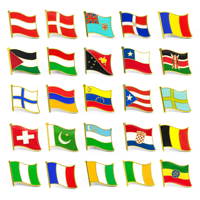 カスタムエナメル旗ピン