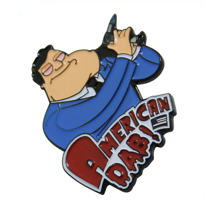 クールマン漫画メタルエナメルピンバッジ